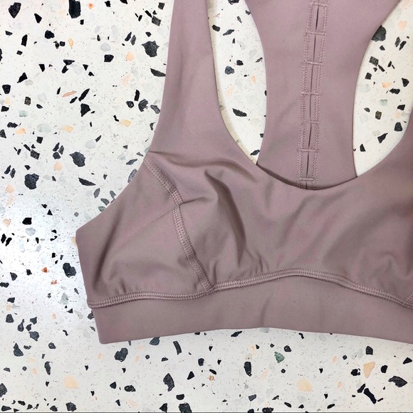 Free People Stay Cool Lilac Racer Back Sports Bra - Picture 2 of 5